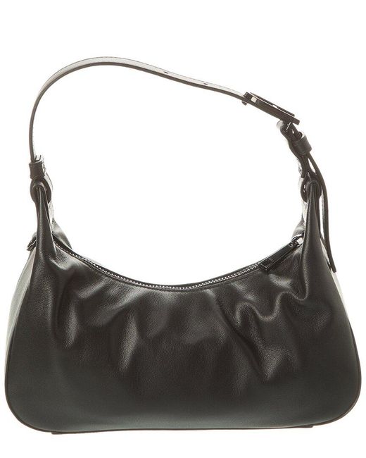 Furla Black Flow Small Leather Shoulder Bag