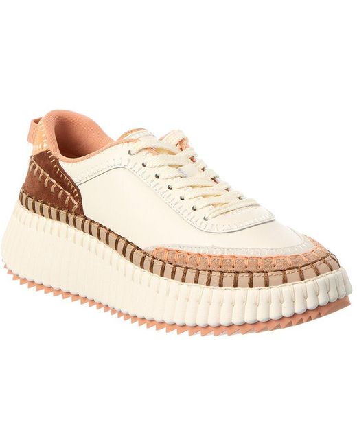 Chloé Natural Nama Leather Sneaker