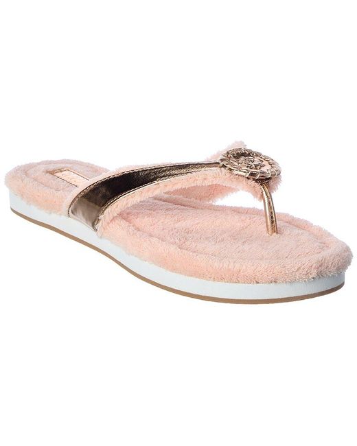 Jack Rogers Rosie Comfort Leather Flip Flop in Pink - Lyst