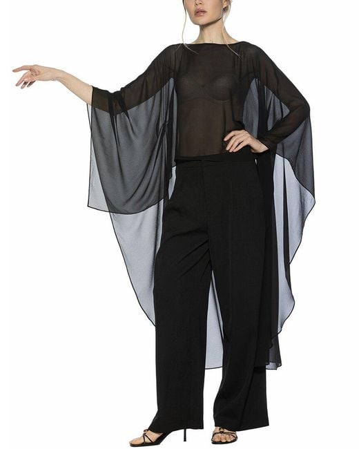 Alexia Admor Black Junia Cover-Up Top