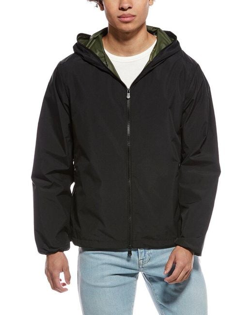 Save The Duck Black Zeno Rain Jacket for men