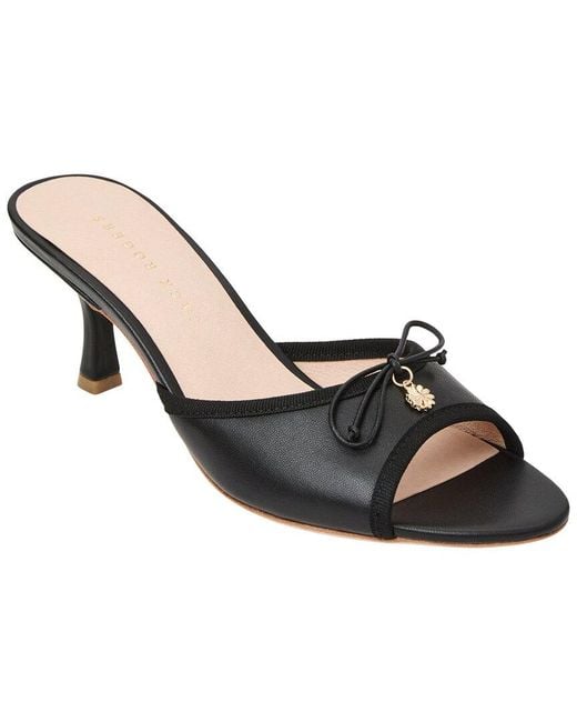 Jack Rogers Black Velma Leather Sandal