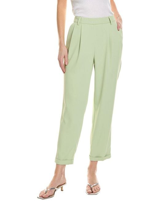 Requirements Green Drapey Crepe Pant