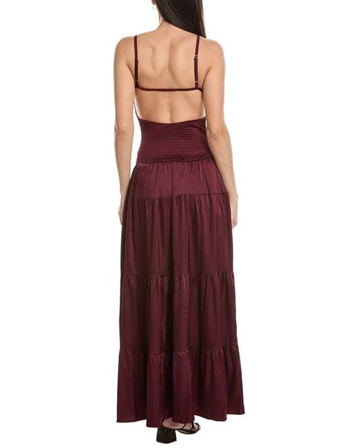 WeWoreWhat Purple Smocked Maxi Dress
