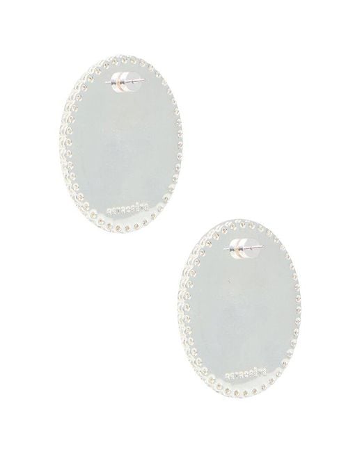 retroféte Blue Stone Stud Earrings