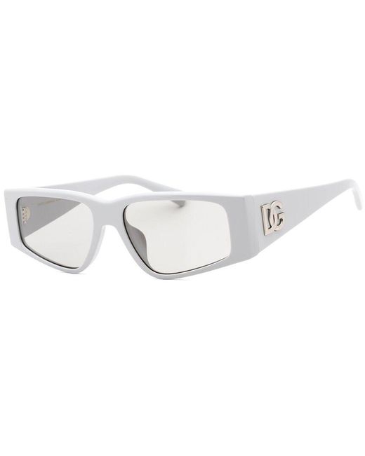 Dolce & Gabbana Metallic Unisex Dg4453f 55mm Sunglasses