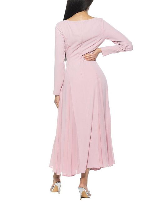 Alexia Admor Pink Elodie Fit And Flare Dress