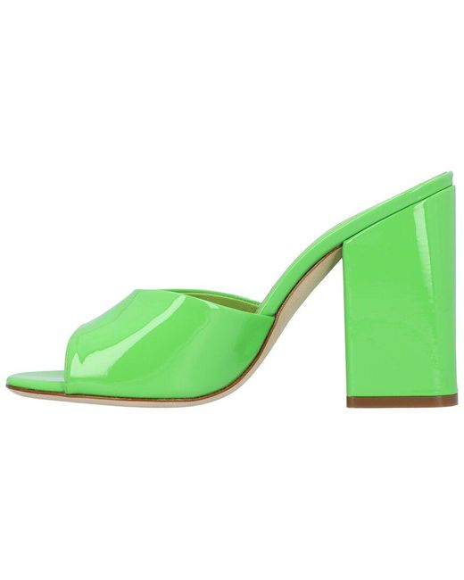 Paris Texas Green Anja Leather Mule