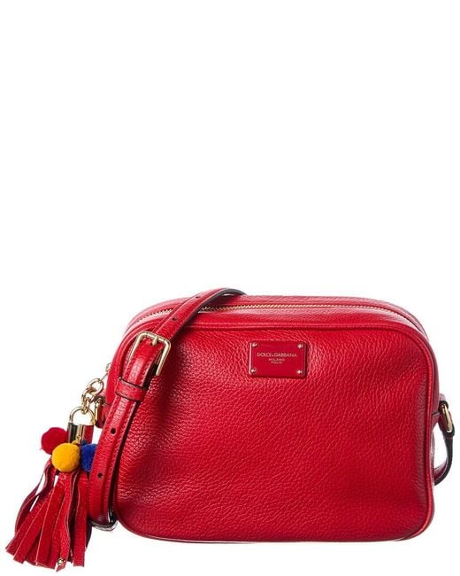 Dolce & Gabbana Red Leather Crossbody