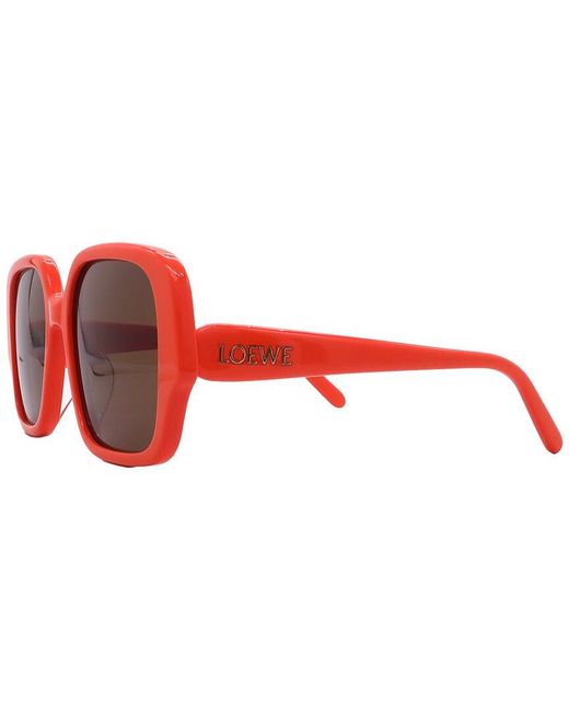 Loewe Red Lw40134U 54Mm Sunglasses