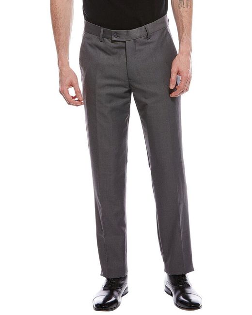 Scotch & Soda Gray Solid Basic Amsterdam Trouser for men
