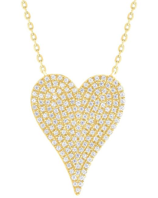 Sabrina Designs Metallic 14K 0.33 Ct. Tw. Diamond Heart Necklace