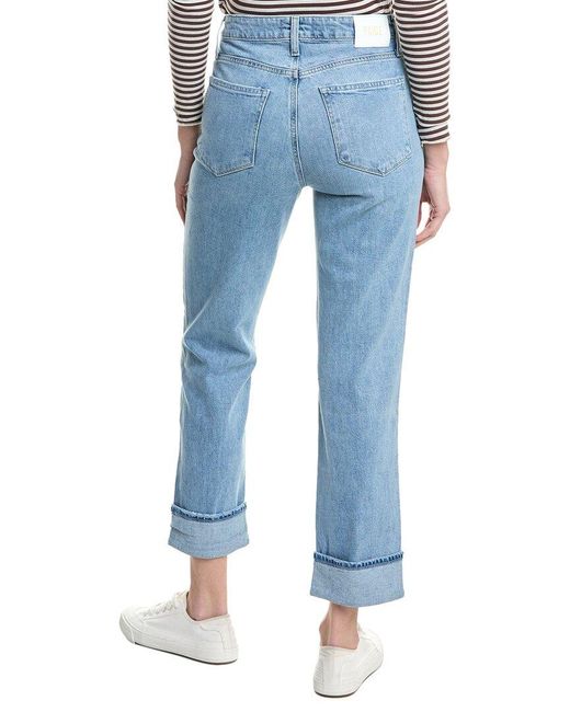 PAIGE Blue Noella Malo Wide Cuff Jean