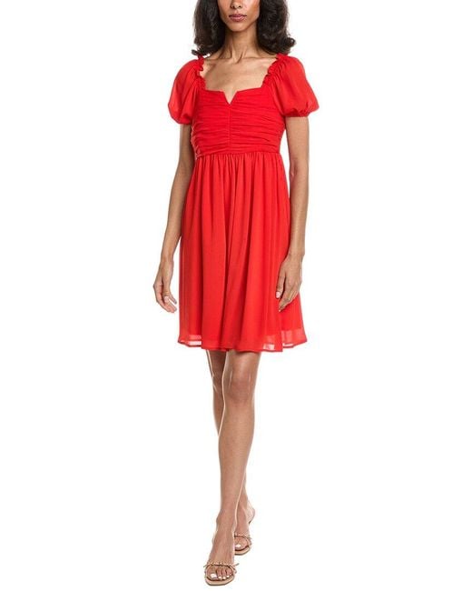 Tahari Red Midi Dress
