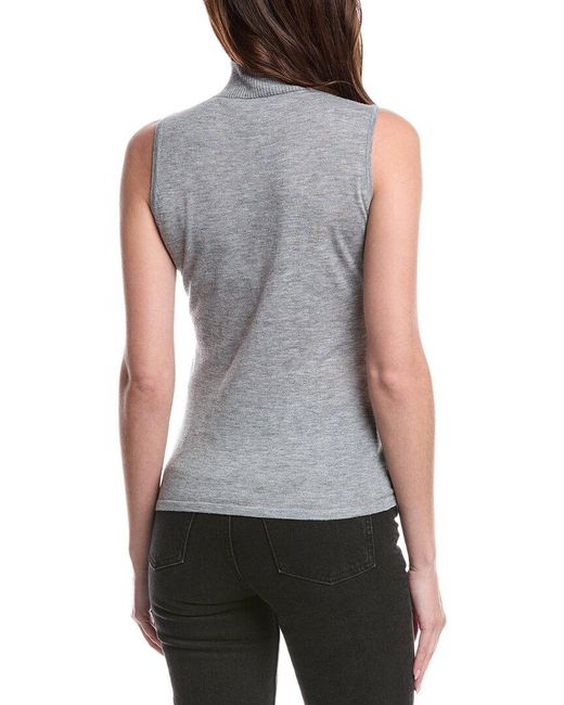 DL1961 Gray Turtleneck Wool-Blend Sweater