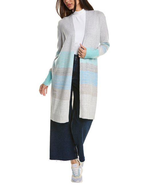 Forte Blue Ombre Cashmere Duster
