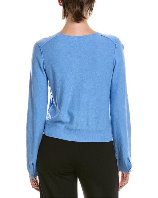 Michael Stars Blue Flynn Cashmere-Blend Cardigan