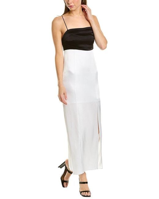 Alice + Olivia White Lilita Midi Dress