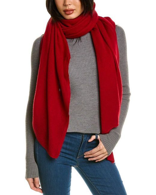 La Fiorentina Red Cashmere Travel Wrap