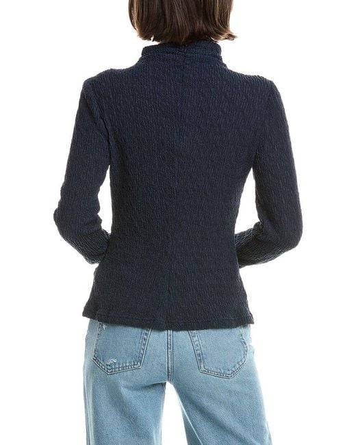 Rebecca Taylor Blue Textured Sweater