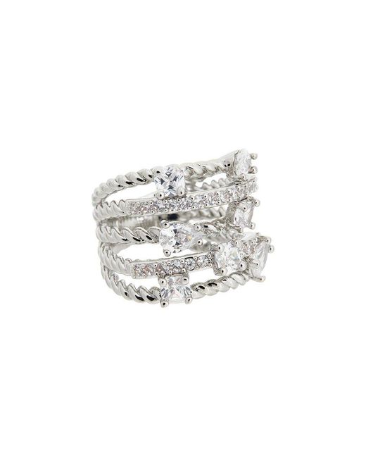 Juvell White 18K Plated Cz Ring