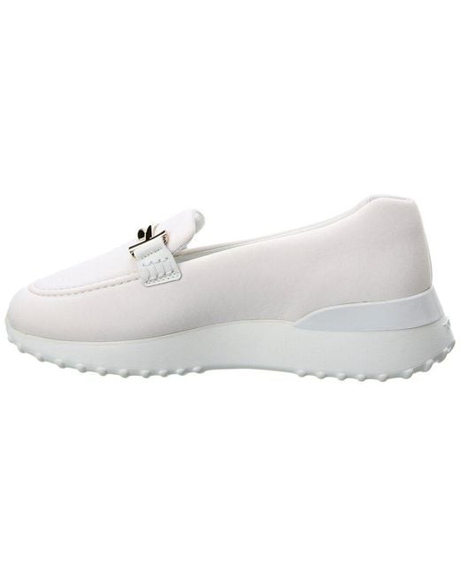 Tod's White Tods Double T Loafer