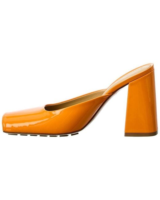Bottega Veneta Orange Tower Patent Pump