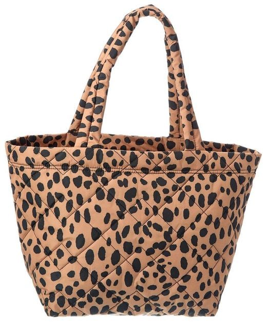 Marc Jacobs Brown Medium Cheetah Quilted Tote