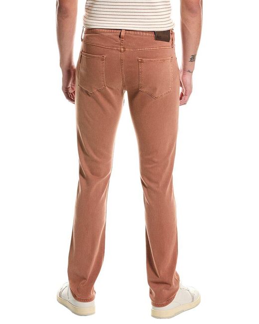 PAIGE Brown Federal Vintage Bronzed Slim Fit Jean for men