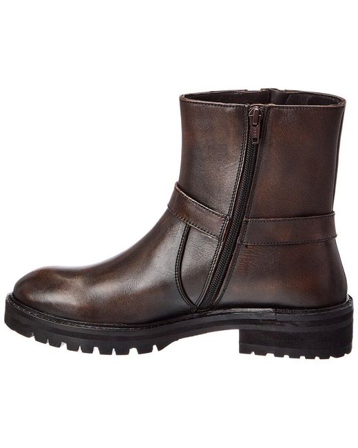 Dune Brown Piton Leather Boot
