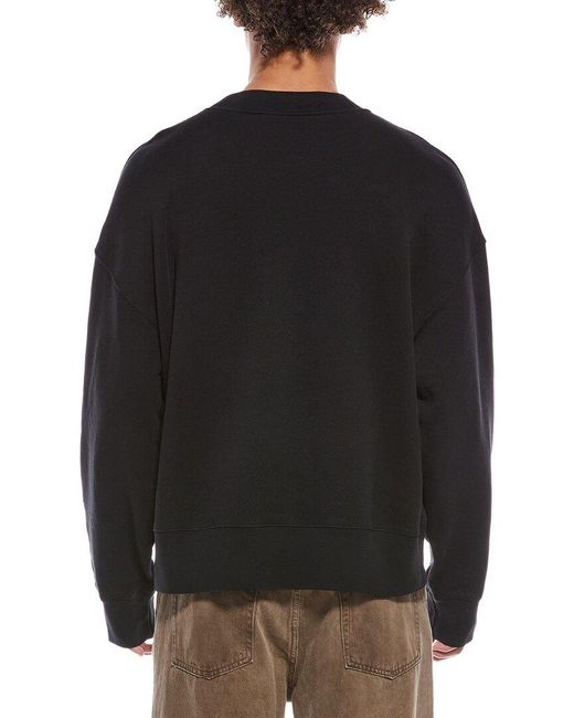 Palm Angels Black Crewneck Sweatshirt for men