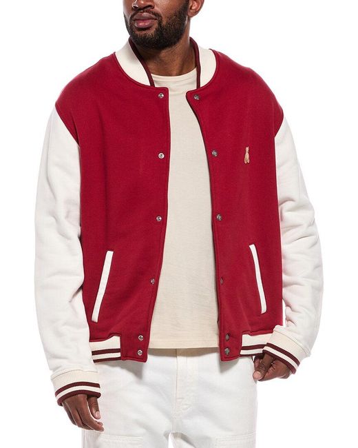 Palm Angels Red Knit Jacket for men