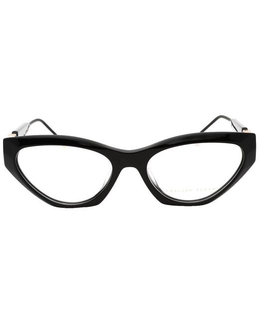 Philipp Plein Black Vpp069S 55Mm Optical Frames