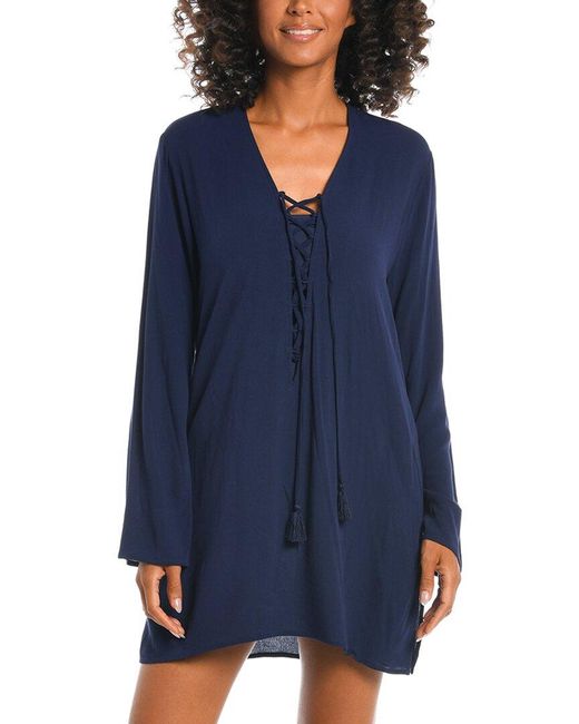 La Blanca Blue Tunic Coverup