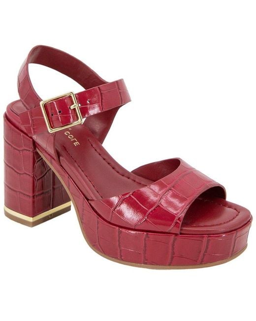 Kenneth Cole Red Darla Platform Sandal