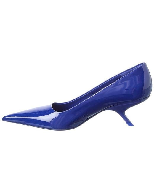 Ferragamo Blue Eva Patent Pump