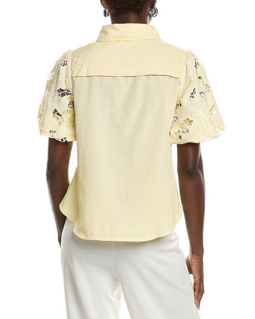 Gracia Natural Lace Body Shirt