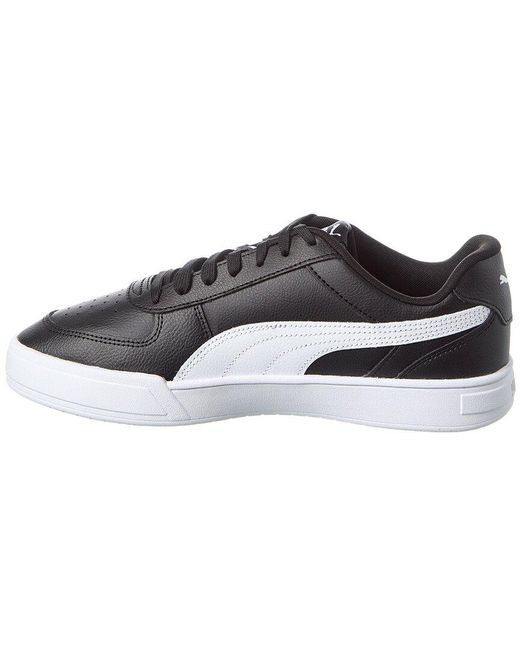 PUMA Black Carter Leather Sneaker for men