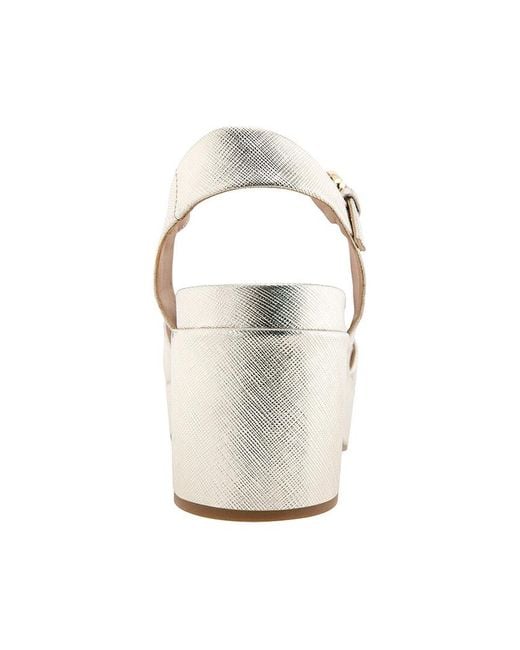 Aerosoles Metallic Chabella Leather Heeled Sandal