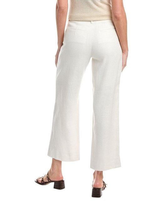 Max Mara White Virna Long Trouser