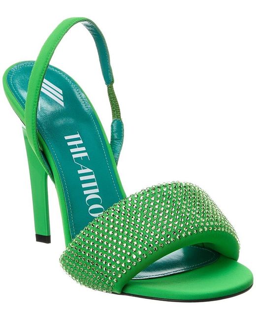 The Attico Green Rem 105 Slingback Sandal