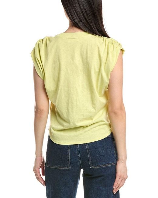 Nation Ltd Yellow Frankie Muscle T-Shirt