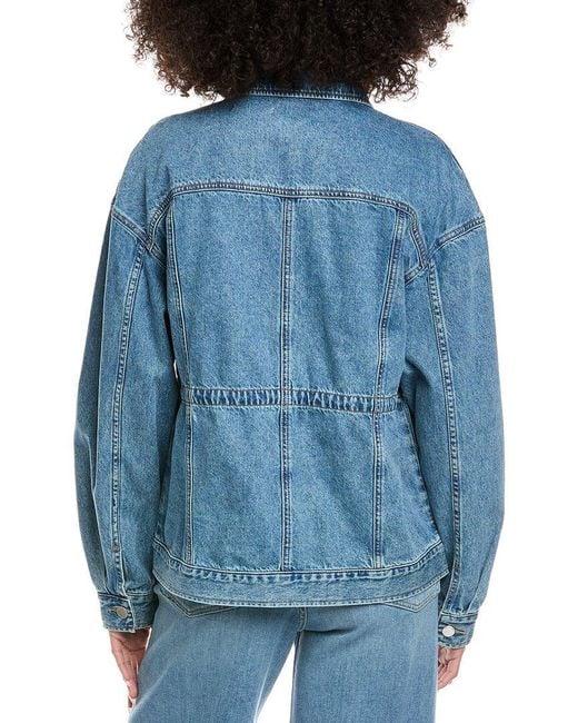 Rag & Bone Blue Amy Cinched Denim Jacket