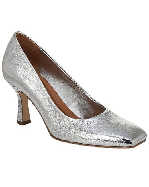 Franco Sarto White A-Flexa Aela Leather Pump