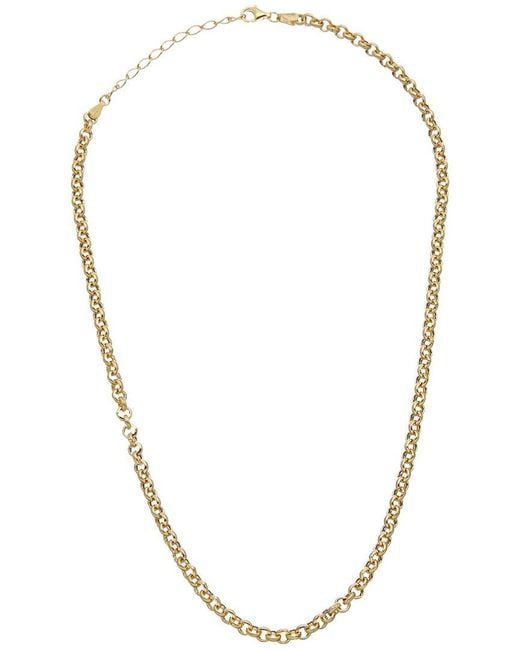 Argento Vivo Metallic Gold Rolo Chain Necklace