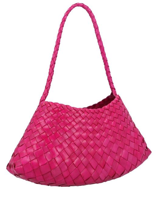 Dragon Diffusion Pink Rosanna Leather Shoulder Bag