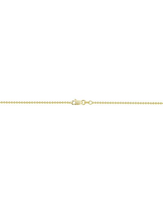 Italian Gold Metallic 14K Ball Chain Necklace