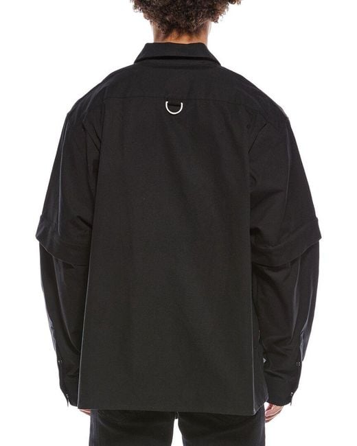 Givenchy Black Signature Zip Overshirt for men