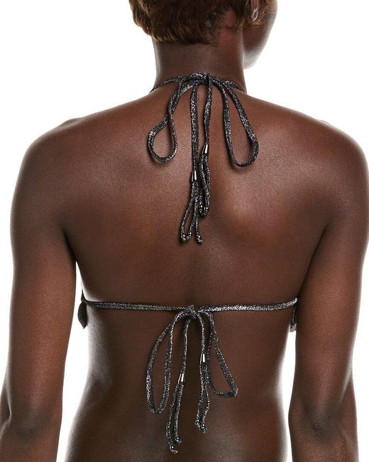 Ramy Brook Brown Sparkle Fiji Bikni Top