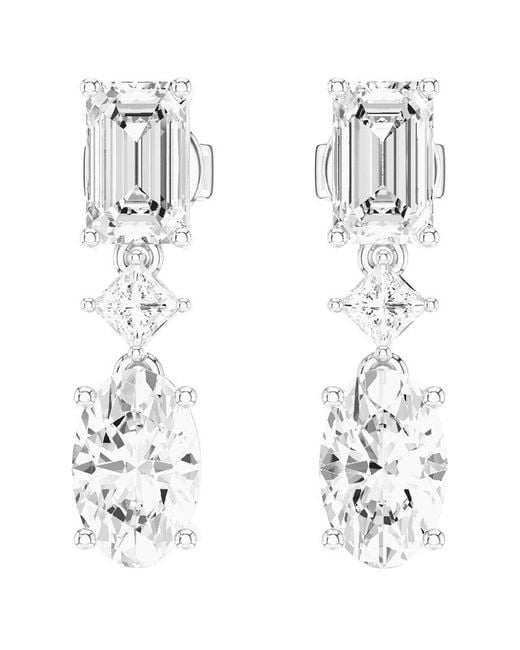 Amairah White 14K 3.15 Ct. Tw. Lab-Grown Diamond Dangle Earrings